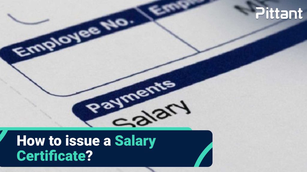 salary certificate