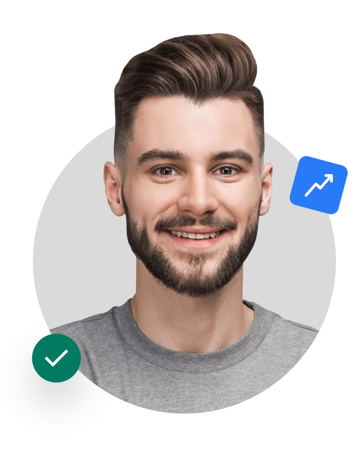 On boarding and offboardin page image of a man